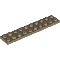 Plaatje in Gallery viewer laden, LEGO® los onderdeel Plaat Algemeen Donker Geelbruin 3832