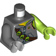 Plaatje in Gallery viewer laden, LEGO® Lijf met Motief Donker Blauwachtig Grijs 973pb2013c01