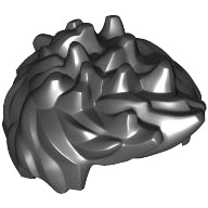 LEGO® los onderdeel Haar in kleur Zwart 98385