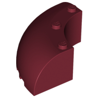 LEGO® los onderdeel Steen Rond in kleur Donkerrood 87559