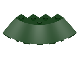 LEGO® los onderdeel Steen Rond in kleur Donkergroen 95188