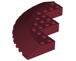 LEGO® los onderdeel Steen Rond in kleur Donkerrood 58846