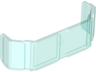 LEGO® Venster, Ruit en Luik Doorzichtig Lichtblauw 17457