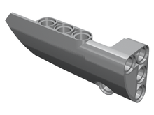 Plaatje in Gallery viewer laden, LEGO® los onderdeel Technisch Paneel in kleur Zilver 64683