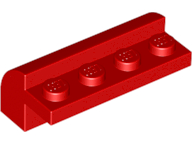 LEGO® los onderdeel Dakpan Gebogen in kleur Rood 6081