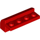 LEGO® los onderdeel Dakpan Gebogen in kleur Rood 6081