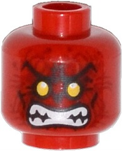 Plaatje in Gallery viewer laden, LEGO® los onderdeel Hoofd in kleur Rood 3626cpb1130