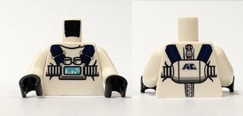 LEGO® los onderdeel Lijf met Motief Wit 973pb1689c01