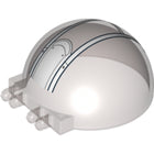 LEGO® Voorruit met Motief Doorzichtig Zwart 50747pb11