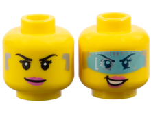 Plaatje in Gallery viewer laden, LEGO® los onderdeel Hoofd in kleur Geel 3626pb1284