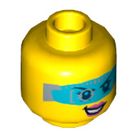 Plaatje in Gallery viewer laden, LEGO® los onderdeel Hoofd in kleur Geel 3626pb1284