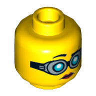 Plaatje in Gallery viewer laden, LEGO® los onderdeel Hoofd in kleur Geel 3626pb1283