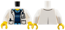 Plaatje in Gallery viewer laden, LEGO® los onderdeel Lijf met Motief Wit 973pb1897c01