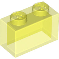 Plaatje in Gallery viewer laden, LEGO® los onderdeel Steen Doorzichtig Neon Groen 3065