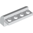 LEGO® los onderdeel Dakpan Gebogen in kleur Wit 6081