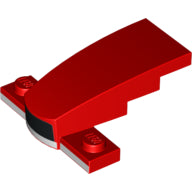 Plaatje in Gallery viewer laden, LEGO® los onderdeel Wig met Motief in kleur Rood 93589pb007