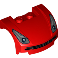 LEGO® los onderdeel Spatbord met Motief Rood 98835pb012