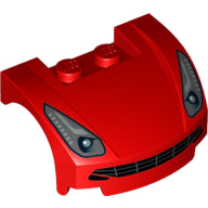 LEGO® los onderdeel Spatbord met Motief Rood 98835pb012
