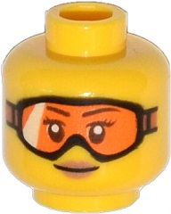 LEGO® los onderdeel Hoofd in kleur Geel 3626cpb1129
