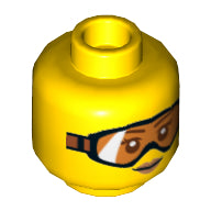 LEGO® los onderdeel Hoofd in kleur Geel 3626cpb1129