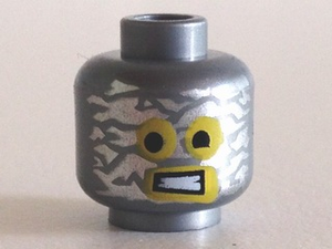LEGO® los onderdeel Hoofd in kleur Zilver 3626cpb1113