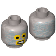 Plaatje in Gallery viewer laden, LEGO® los onderdeel Hoofd in kleur Zilver 3626cpb1113