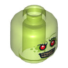 LEGO® onderdeel Hoofd Doorschijnend Helder Groen 3626cpb1342