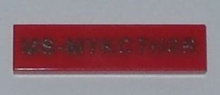 Plaatje in Gallery viewer laden, LEGO® los onderdeel Tegel met Motief Rood 2431pb0325