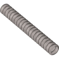 Plaatje in Gallery viewer laden, LEGO® los onderdeel Slang Geribbeld in kleur Zilver 78c07