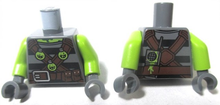 Plaatje in Gallery viewer laden, LEGO® Lijf met Motief Donker Blauwachtig Grijs 973pb1989c01