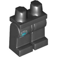 Plaatje in Gallery viewer laden, LEGO® los onderdeel Benen met Motief Zwart 970c00pb0371