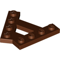 Plaatje in Gallery viewer laden, LEGO® los onderdeel Wig Plaat Roodachtig Bruin 15706