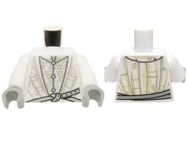 LEGO® los onderdeel Lijf met Motief Wit 973pb1799c01