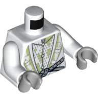 LEGO® los onderdeel Lijf met Motief Wit 973pb1799c01