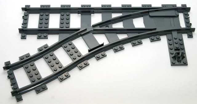 LEGO® los onderdeel Rails Donker Blauwachtig Grijs 53407