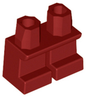 LEGO® los onderdeel Benen Aangepast Donkerrood 41879