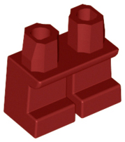LEGO® los onderdeel Benen Aangepast Donkerrood 41879