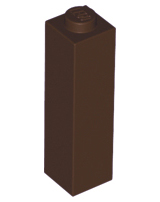 LEGO® los onderdeel Steen in kleur Donker Bruin 14716