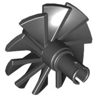 Plaatje in Gallery viewer laden, LEGO® los onderdeel Vliegtuig in kleur Zwart x577