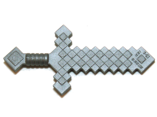 LEGO® los onderdeel Wapen in kleur Zilver 18787