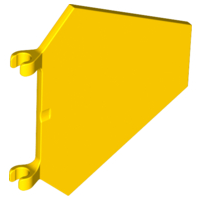 LEGO® los onderdeel Vlag in kleur Geel x1435