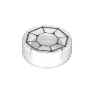 LEGO® onderdeel Tegel Rond met Motief Doorzichtig 98138pb024