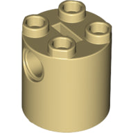 LEGO® los onderdeel Steen Rond in kleur Geelbruin 30361c