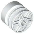 LEGO® los onderdeel Wiel in kleur Wit 55982