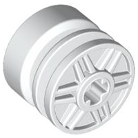 LEGO® los onderdeel Wiel in kleur Wit 55982