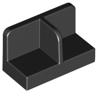 LEGO® los onderdeel Paneel in kleur Zwart 93095