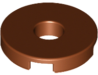 LEGO® los onderdeel Tegel Rond Roodachtig Bruin 15535