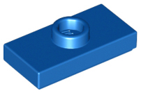 LEGO® los onderdeel Plaat Aangepast in kleur Blauw 15573