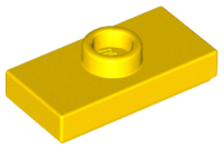 Plaatje in Gallery viewer laden, LEGO® los onderdeel Plaat Aangepast in kleur Geel 15573