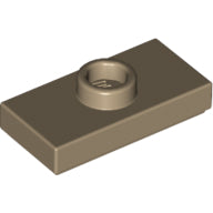 Plaatje in Gallery viewer laden, LEGO® los onderdeel Plaat Aangepast Donker Geelbruin 15573